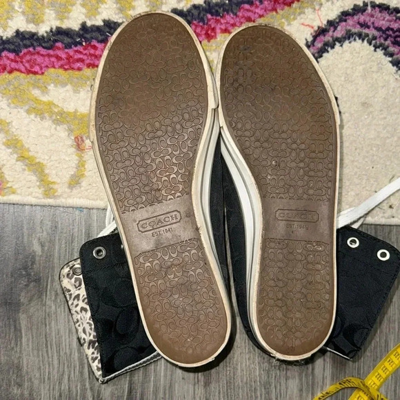 Coach higher top black Bonney signature sneakers size 9 1/2 - Picture 11 of 17